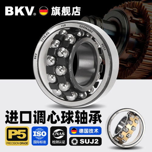 德国进口BKV密封调心球轴承1200 1201 1202 1203 1204 K RS 双列