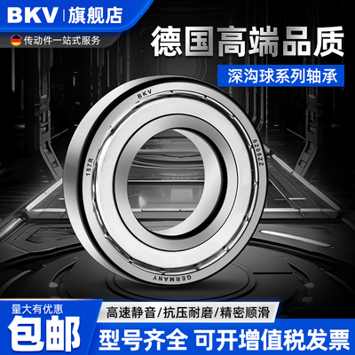 BKV带止动环卡簧槽轴承 6200 6201 6202 6203 6204 6205 6206ZZNR
