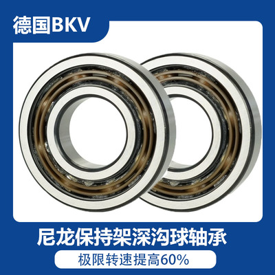 BKV德国进口尼龙保持架轴承6217新能源汽车6218电机轴承6219 6220