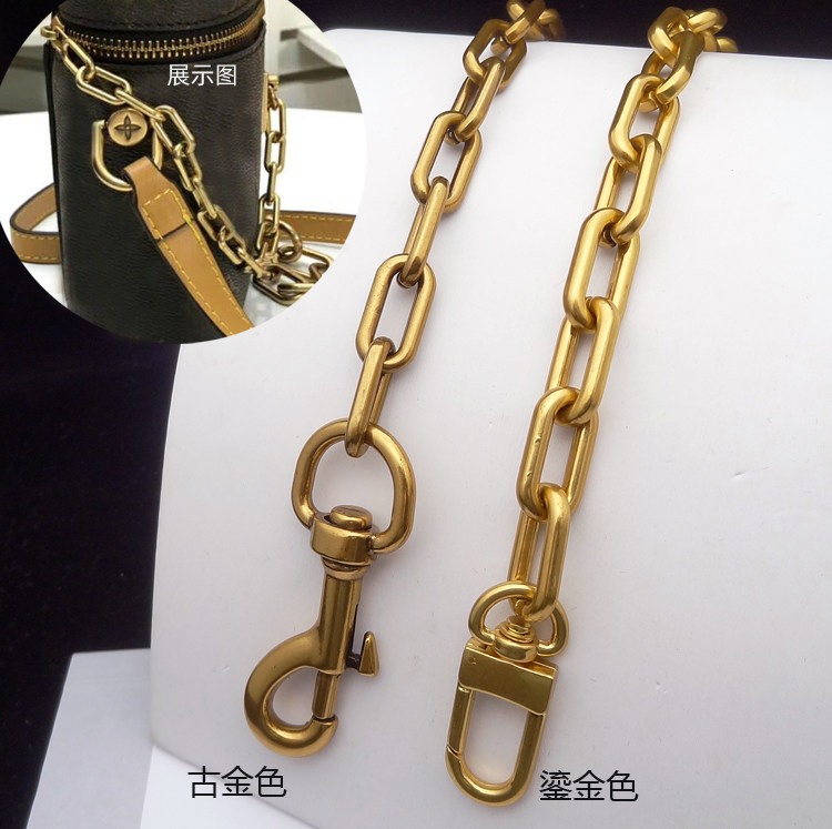 复古做旧金属链条水桶包链条