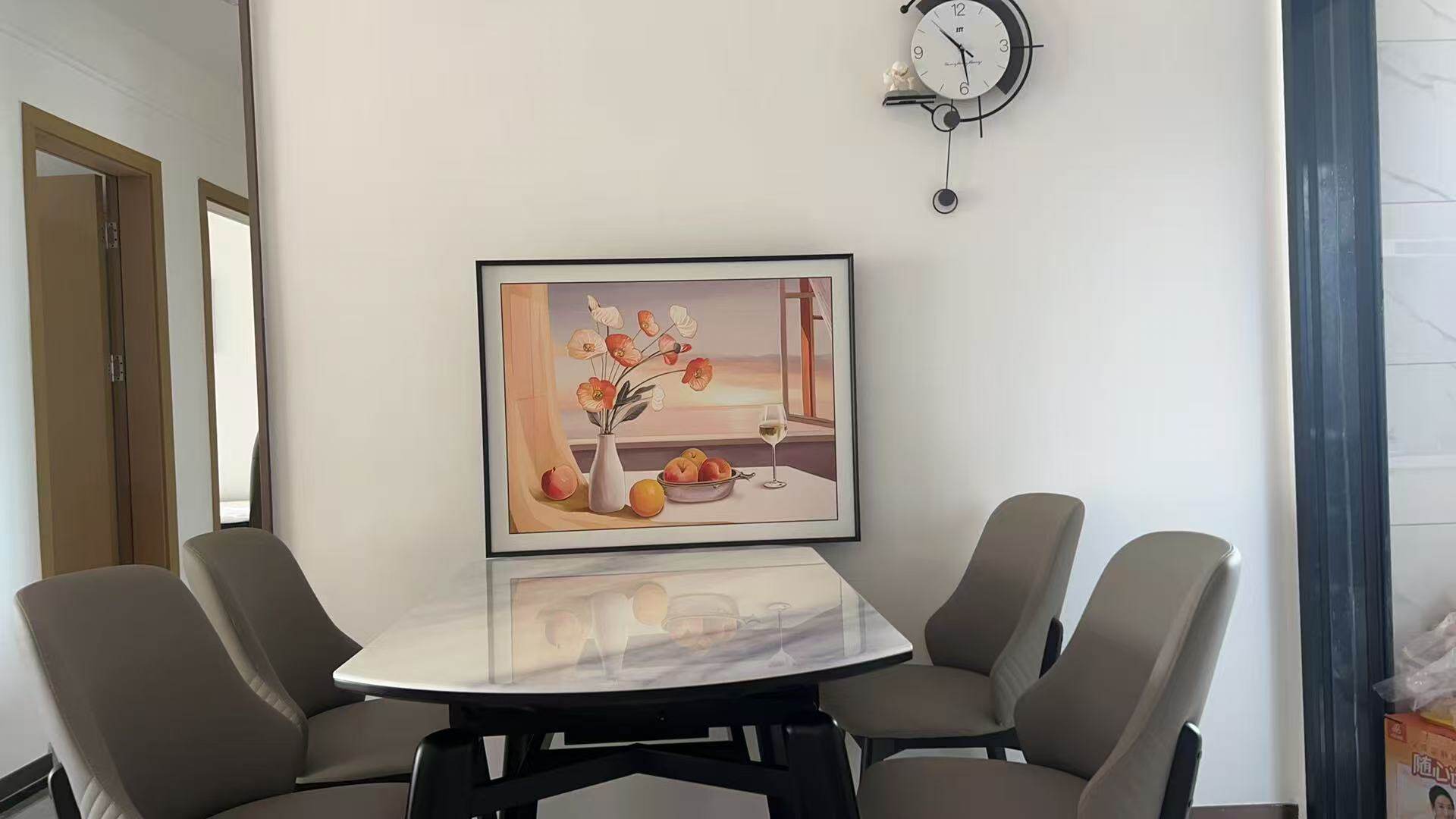 抽象餐厅装饰画艺术肌理壁画高级感挂画简约现代饭厅客厅组合