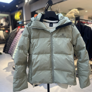 太空旅行者短款连帽羽绒服女士冬季保暖拉链外套羽绒服