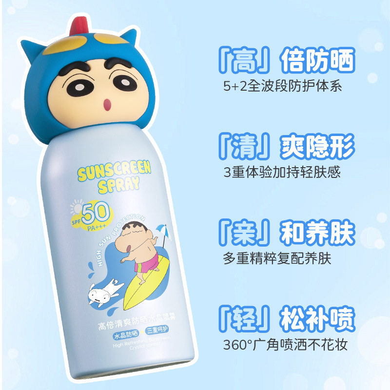 冰之恋水晶防晒喷雾防紫外线清爽高倍SPF50+【蜡笔小新联名款】图片