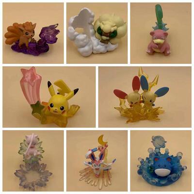 宠物小精灵 皮卡丘 伊布 呆壳兽 仙子 玛力露 六尾 Q版桌面 盒蛋