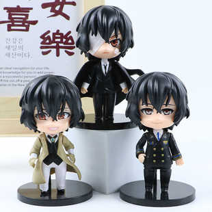 文豪野犬手办Q版太宰治中岛敦模型动漫周边车载机箱摆件公仔玩偶