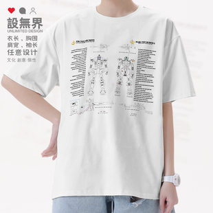 RGM-79联邦军基地高出力实验机高达短袖T恤男女短t夏0018设 无界