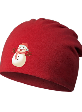 圣诞节Christmas雪人薄款堆堆帽