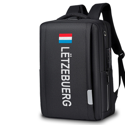 卢森堡Luxembourg国家双肩包男士电脑包多功能潮背包男女设 无界