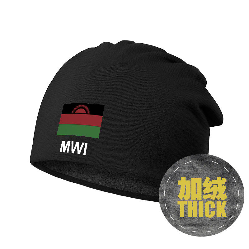 马拉维malawi 包头帽学生骑行加绒堆堆帽子男女保暖头巾冬设 无界