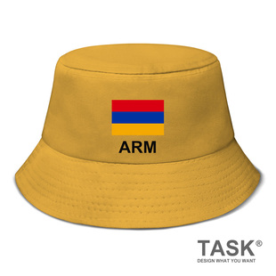 亚美尼亚Armenia国家队渔夫帽遮阳帽男女防晒帽新款 无界 帽子夏设