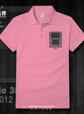 任天堂Nintendo 3DS XL 2012游戏男女翻领POLO衫学生T恤夏设 无界