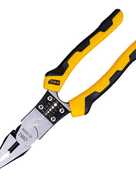 DL100008老虎钳8.5寸多功能钢丝钳工业级电工工具剥线压线钳