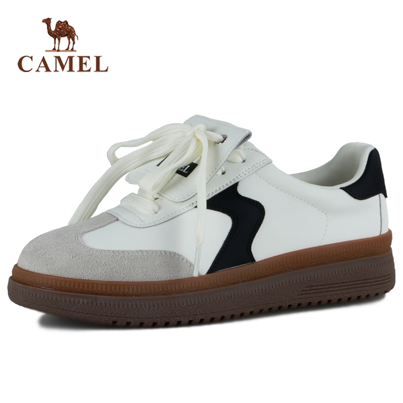 骆驼2025春季新款厚底增高板鞋