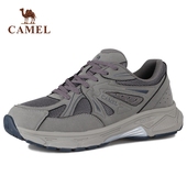 秋季 透气网布鞋 新款 骆驼男鞋 时尚 轻便软底运动休闲鞋 圆头男潮鞋
