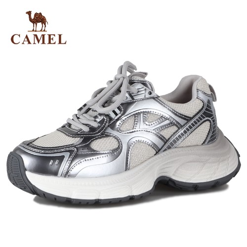 骆驼女鞋秋季新款休闲老爹鞋