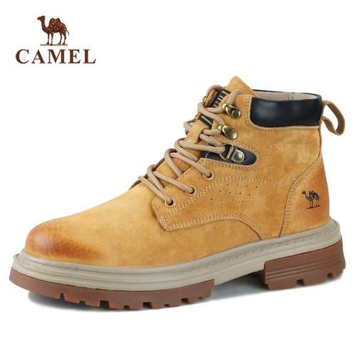 防滑耐磨马丁靴女鞋骆驼轻质软底