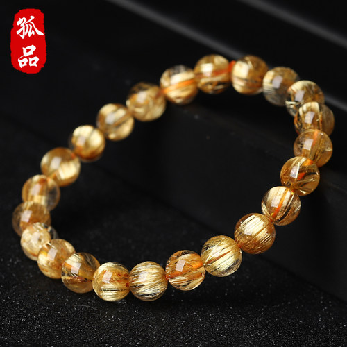 亲宝水晶收藏级顺发钛晶手链