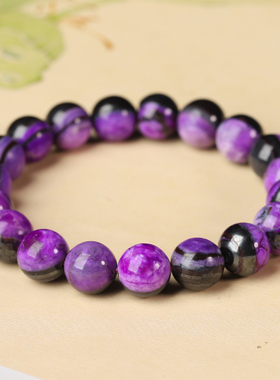 【20年老仓年终捡真漏】天然老料丝绒紫舒俱来手串破执价结缘