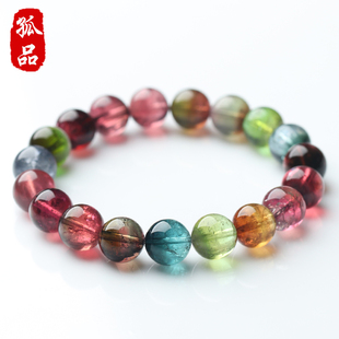 毕业级大规格老坑碧玺手链亲宝水晶手串女款 千涧凝虹 孤品