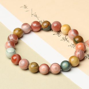 亲宝水晶天然阿拉善玛瑙手串玛瑙手链女饰品礼品单圈 送证书