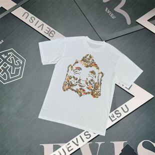 福神短袖男士 潮牌2026新款佛头印花情侣款纯棉圆领百搭休闲T恤女