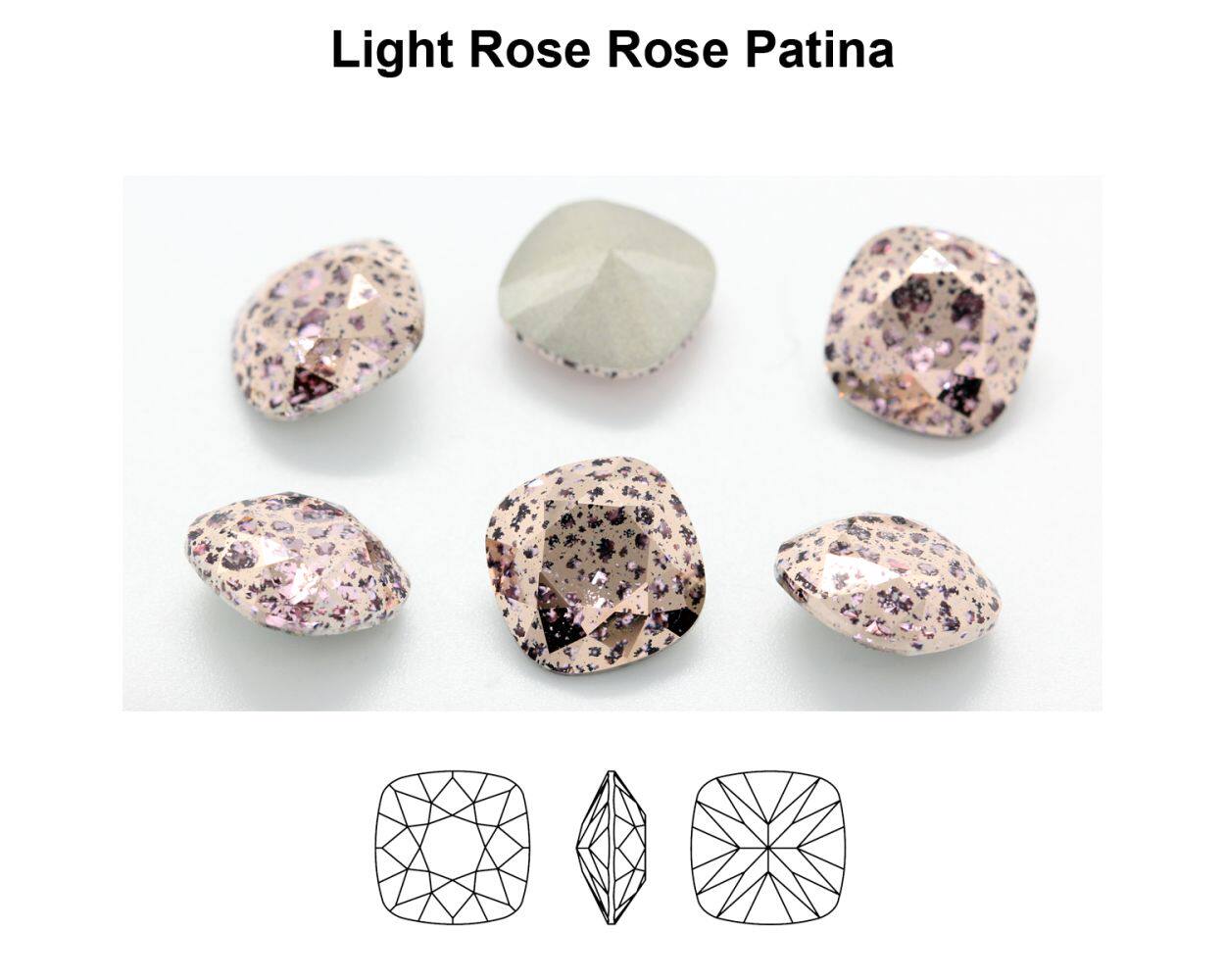 稀有色进口施家钻华子钻4470铜锈玫瑰金patina gold rose珍藏