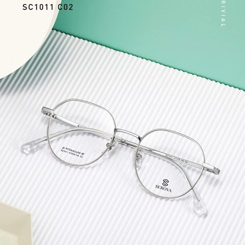 SEROVA/施洛华SC1011 钛材超轻眼镜框架男女小框近视眼镜框镜架