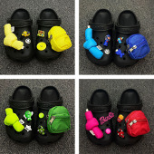 饰扣夏天搞怪y2k小包包男女多巴胺in 花装 卡骆驰crocs洞洞鞋 配饰鞋