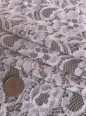 XXXD独家孤品双层复合车骨蕾丝花边布料面料高级礼服服装手工布料