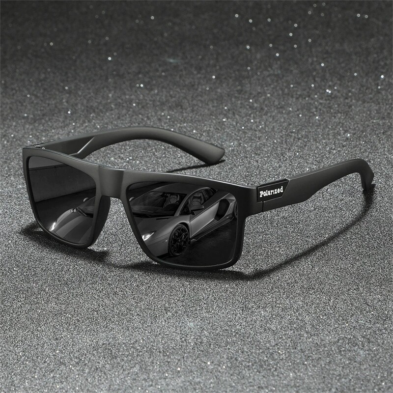 高端方形偏光太阳镜个性白腿2026登山户外遮阳墨镜钓鱼男开车眼镜