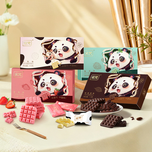 诺梵巧克力薄片礼盒抹茶味送女友薄荷味零食草莓味生日礼物糖果