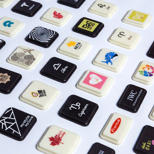 可瑞馨定制巧克力转印纸烘焙模具3D立体LOGO图案生日快乐蛋糕插牌 - 封面