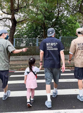 WTAPS 西山彻圆领字母短袖T恤日系宽松休闲半袖混纺标语TEE潮23ss