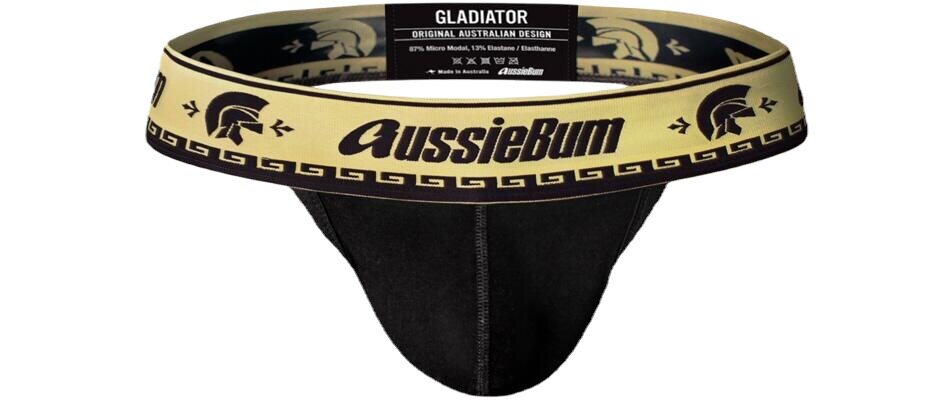 aussiebum角斗士款丁字裤U凸字母AU性感低腰丁字裤舒适纯棉贴身