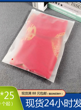 EVA磨砂拉链袋20*25cm自封夹链袋20丝服装包装袋收纳塑料袋定做