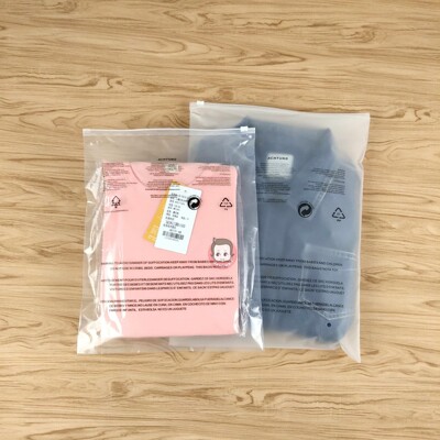EVA警示语透明磨砂袋27*35收纳包装袋自封密封袋塑料袋服装拉链袋