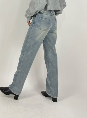 纯元独+少量 日本贵牌PASSIONE 25早春茧型合身休闲显瘦牛仔裤