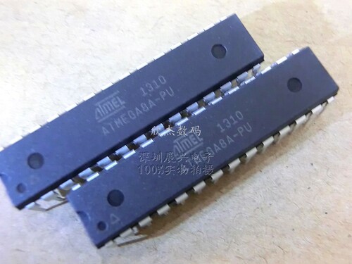 ATMEGA8A-PU 芯片 8位微控制器 AVR 8K闪存 28PDIP 全新原装