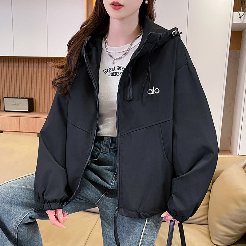 夹棉加厚冲锋衣外套女秋冬新款初高中学生小个子短款工装夹克棉服