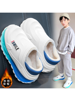 KFT脚王男童棉鞋冬季2025新款室内居家儿童棉拖鞋男孩加绒加厚保