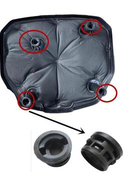 适配红旗H5Hs5Hs7H9Hs9Qm5发动机盖板护板发动机罩板胶墩胶垫套