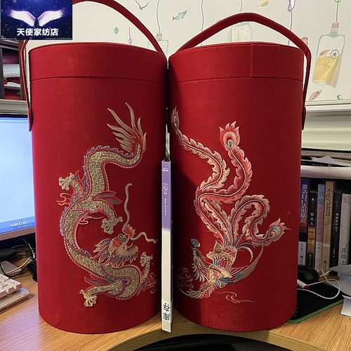 龙凤【木质刺绣】 蚕丝被礼盒精品包装 【购买2条蚕丝被】免费送