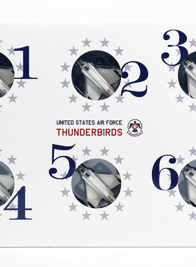 hogan HG60005 1/200 F-4 F4雷鸟飞行表演队套装合金飞机模型