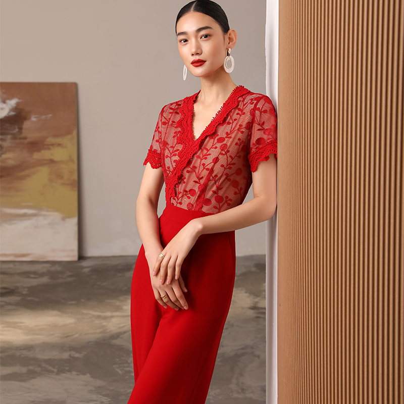 中高腰原创长裤裙裤修身