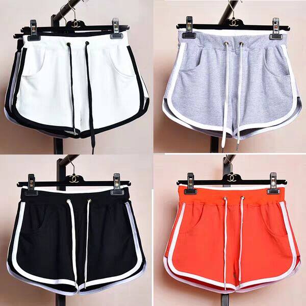 100%纯棉韩版运动短裤女夏阔腿大码胖mm跑步高腰热裤宽松休闲睡裤