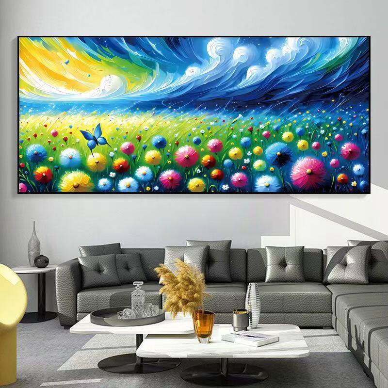 【加厚绣布】蝶舞春风十字绣35色满绣无勾边现代简单卡通动漫