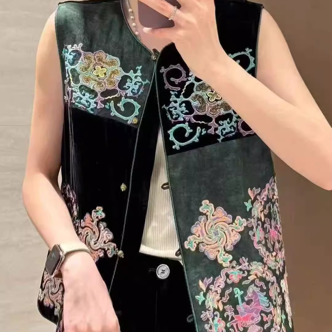 欧货2025秋季新款新中式马甲