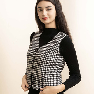 吉美羊羊毛小马甲内胆外穿马甲保暖背心羊毛保暖加厚柔软舒服新款