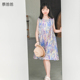 女童裙夏薄款 蔡爸爸童装 度假风裙子 盐系高级感连衣裙碎花裙673