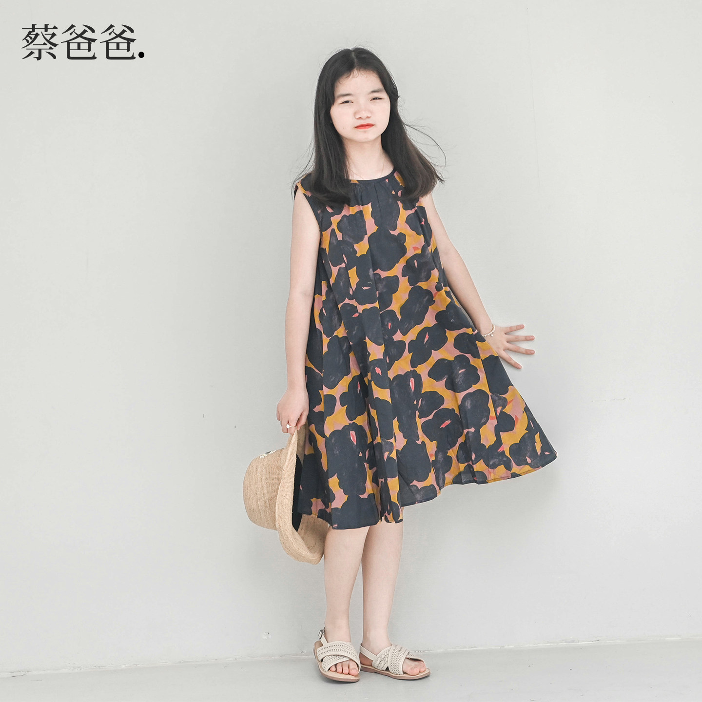 文艺背心裙夏季女装纯棉连衣裙